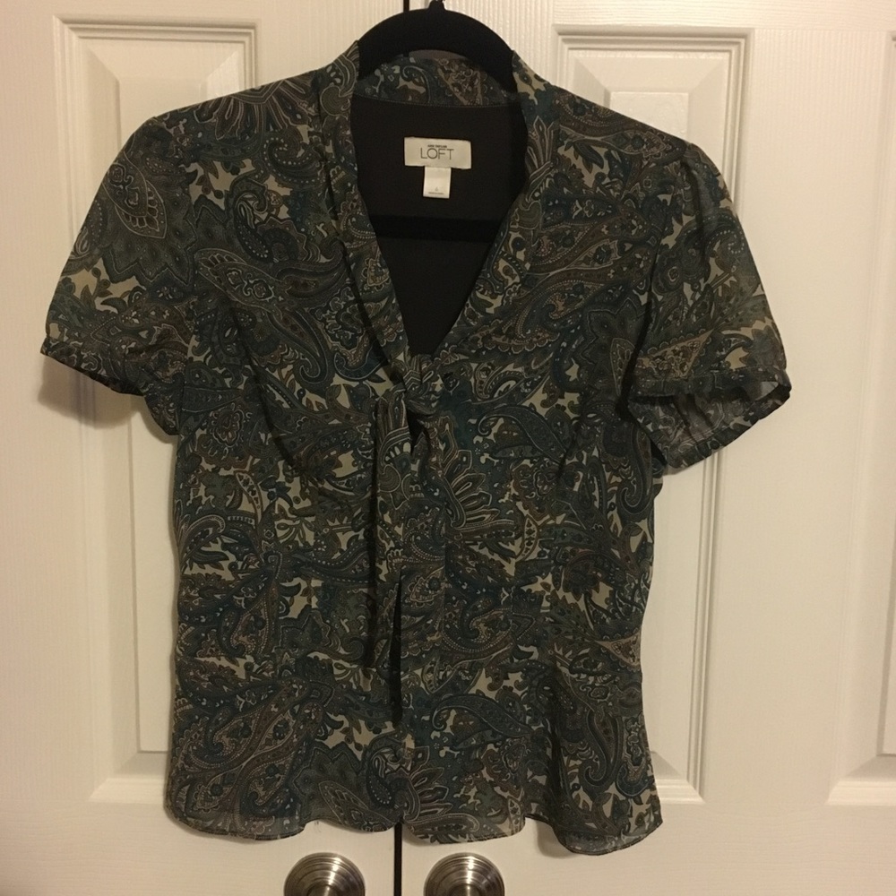 LOFT paisley top